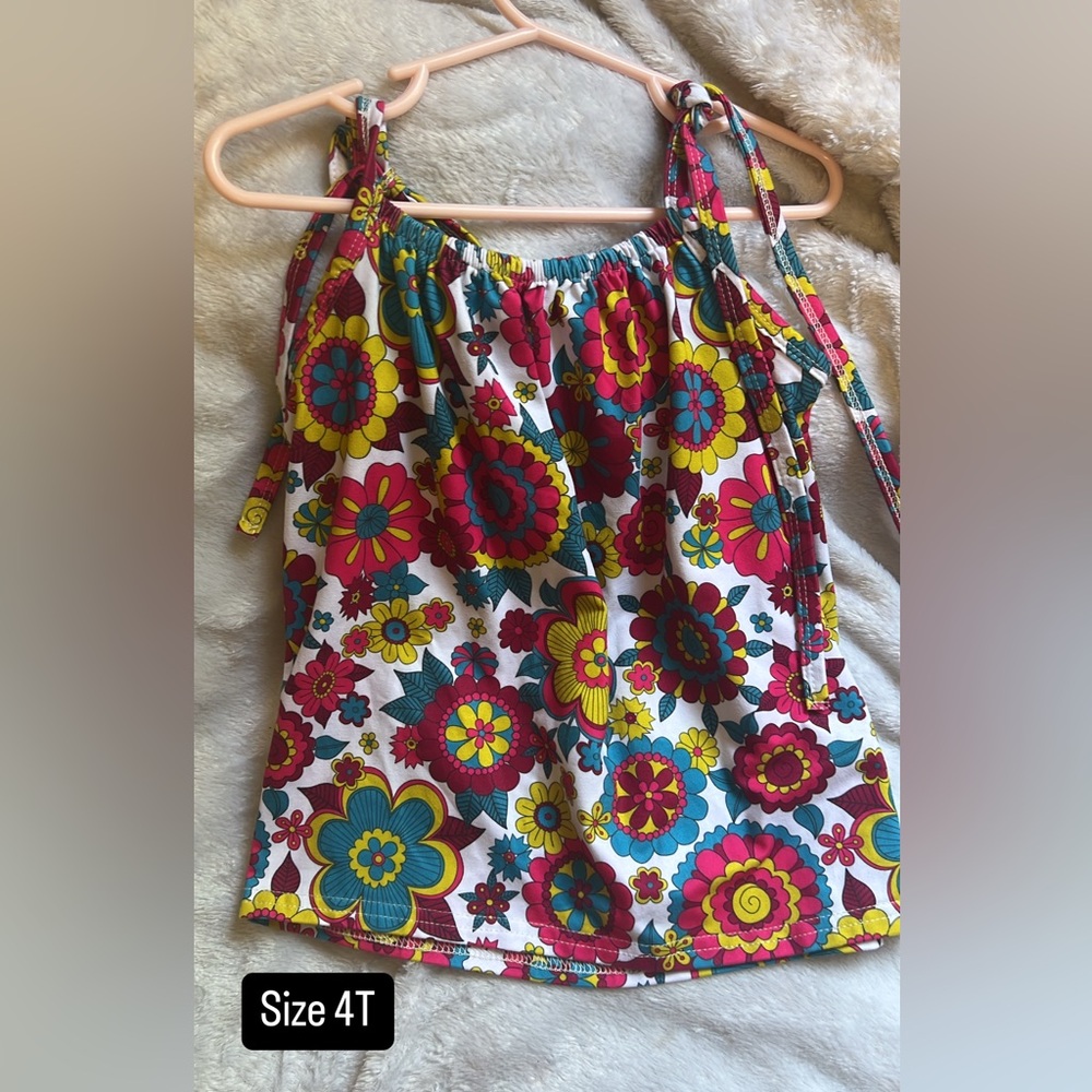 Floral Flowy Girls Top